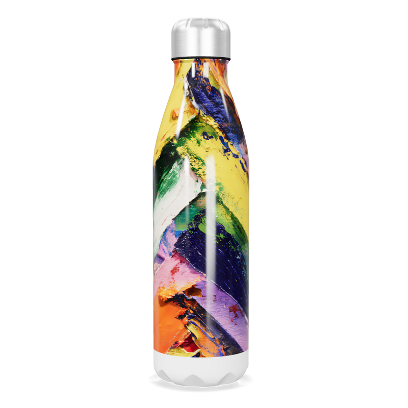 Garrafa Inox - Estampa Colorida Abstrata