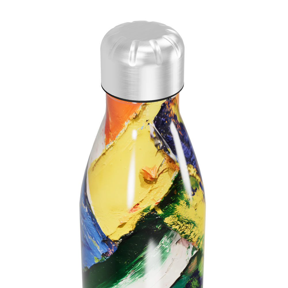 Garrafa Inox - Estampa Colorida Abstrata