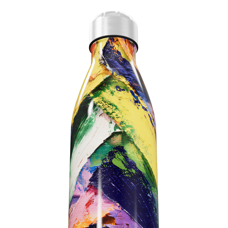 Garrafa Inox - Estampa Colorida Abstrata