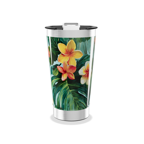 Copo Térmico - Floral Aço Inox