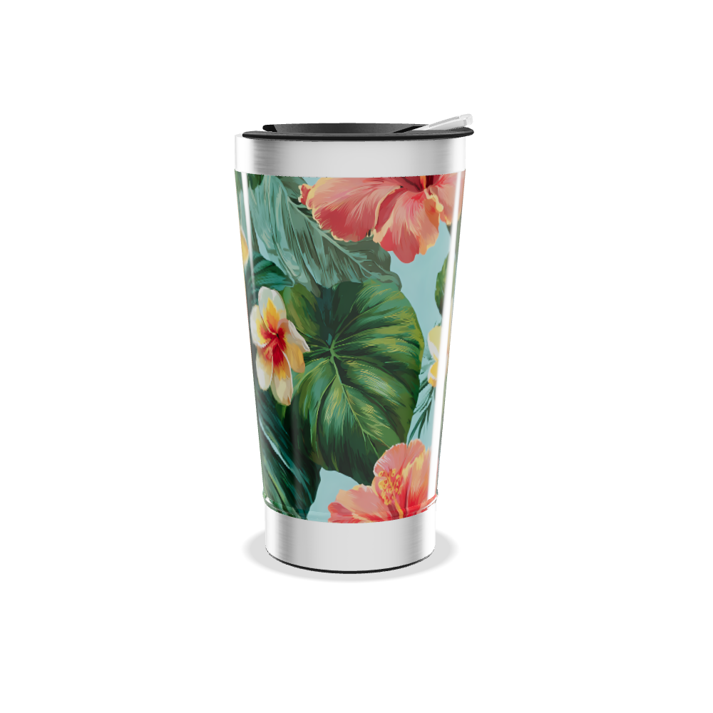 Copo Térmico - Floral Aço Inox