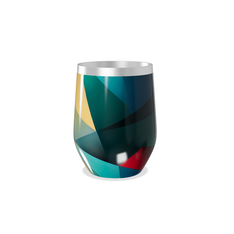 Copo Térmico Slim - Estampado Colorido Aço