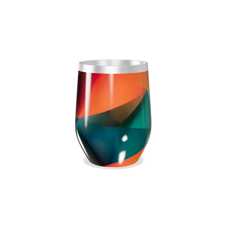 Copo Térmico Slim - Estampado Colorido Aço