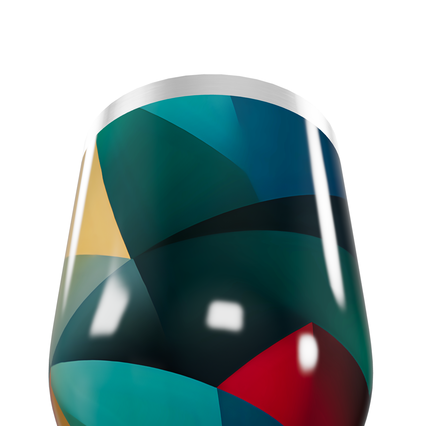 Copo Térmico Slim - Estampado Colorido Aço