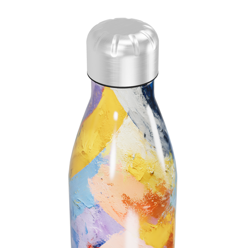 Garrafa Inox - Estampa Colorida Abstrata