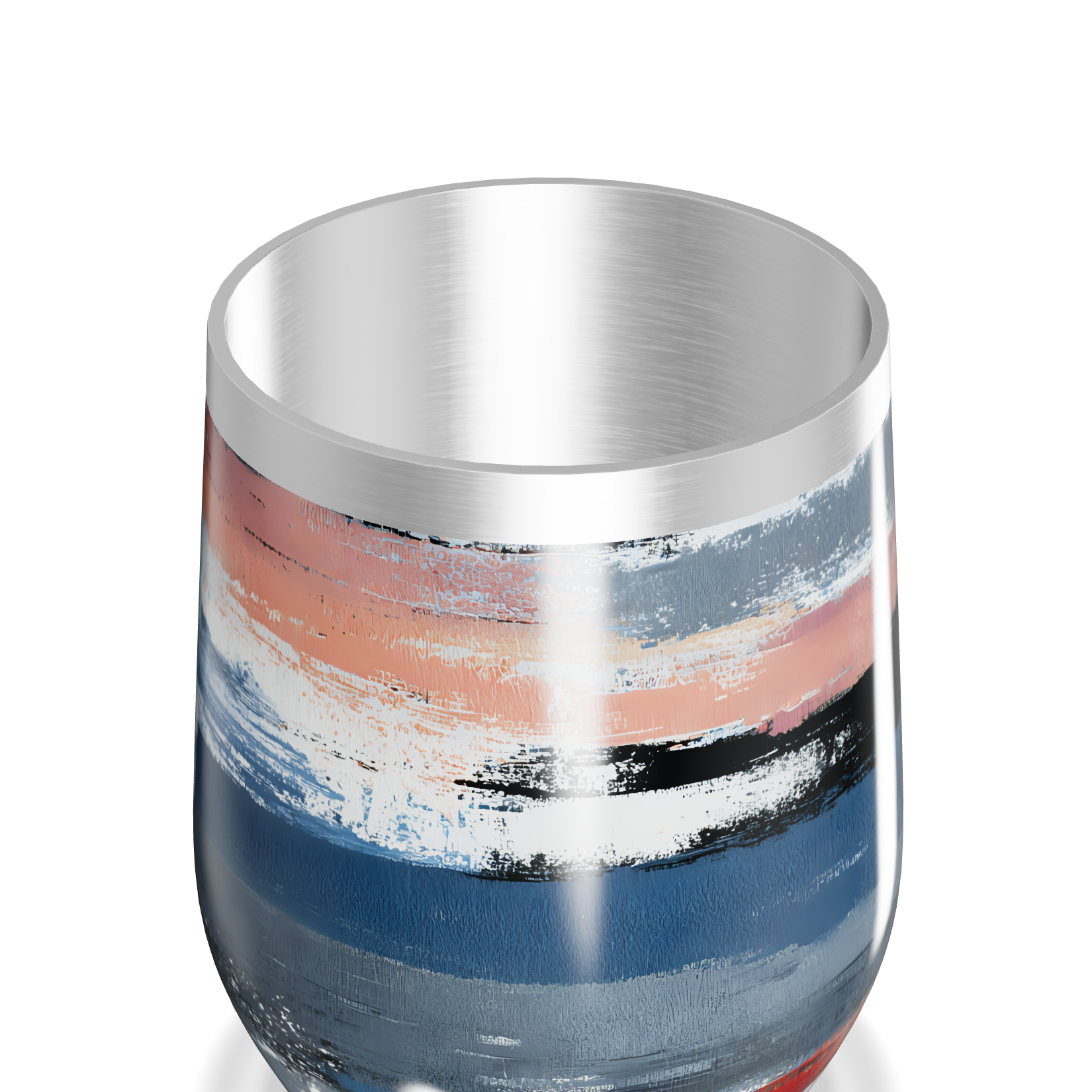 Copo Térmico Slim - Estampa Abstrata Multicolorida