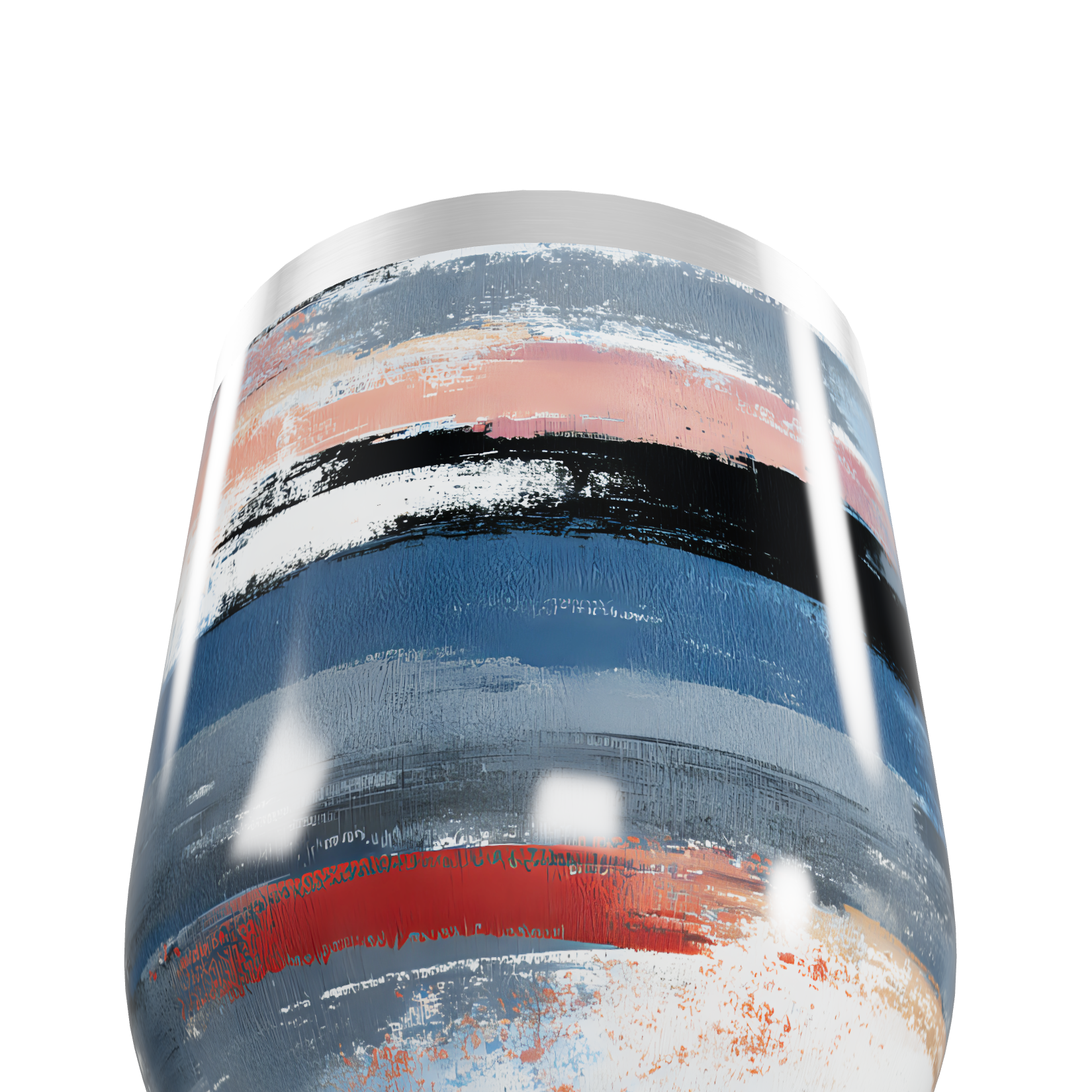 Copo Térmico Slim - Estampa Abstrata Multicolorida