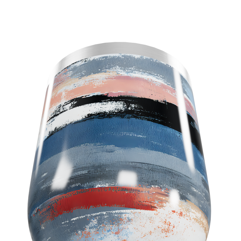 Copo Térmico Slim - Estampa Abstrata Multicolorida