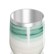 Copo Térmico Slim - Listras Verdes e Brancas