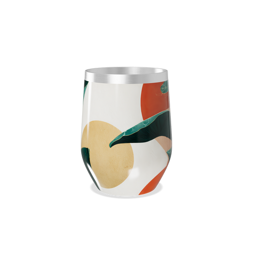 Copo Térmico Slim - Folhas Abstratas Coloridas