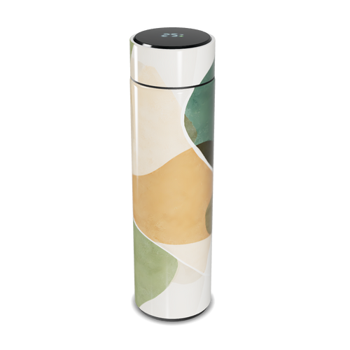 Garrafa Térmica Touch - Estampa Abstrata Colorida