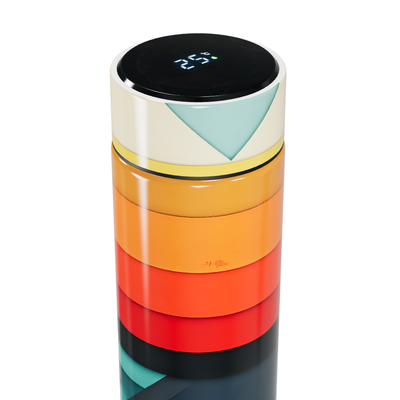 Garrafa Térmica Touch - Colorida com Display Digital