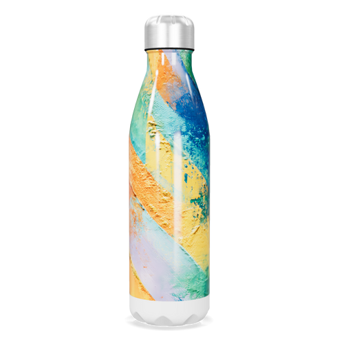 Garrafa Inox - Colorida com Listras