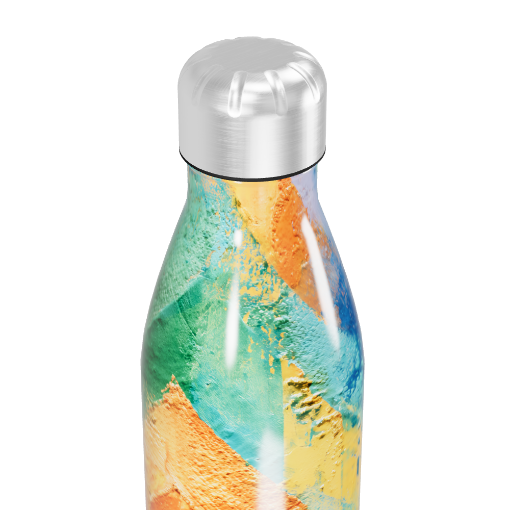 Garrafa Inox - Colorida com Listras