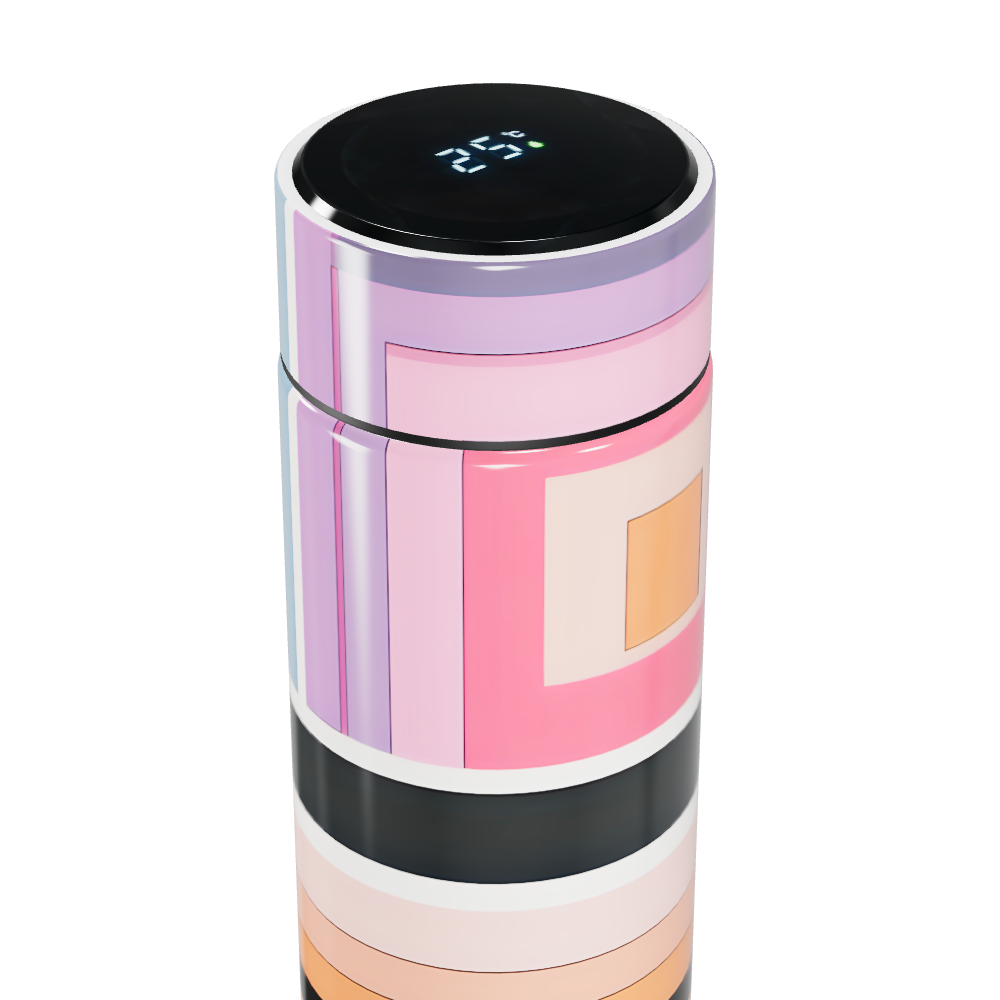 Garrafa Térmica Touch - Colorida Listrada