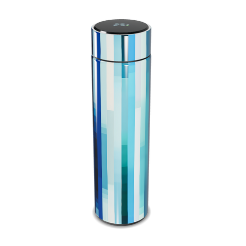 Garrafa Térmica Touch - Azul Listrada
