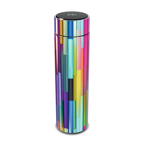 Garrafa Térmica Touch - Colorida com Listras Verticais