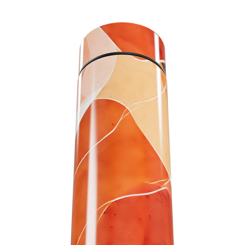 Garrafa Térmica Touch - Laranja Abstrata Aço Inox