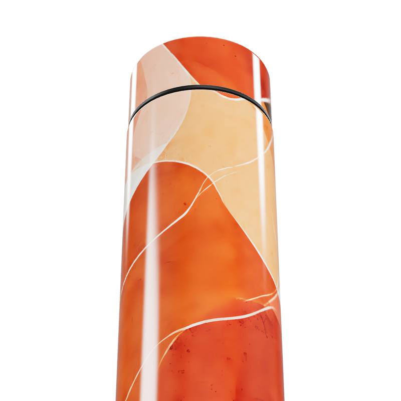 Garrafa Térmica Touch - Laranja Abstrata Aço Inox