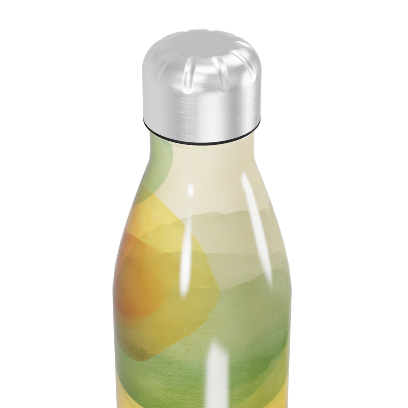 Garrafa Inox - Estampa Abstrata Colorida
