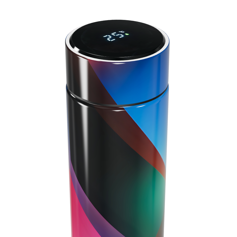 Garrafa Térmica Touch - Colorida com Display LED