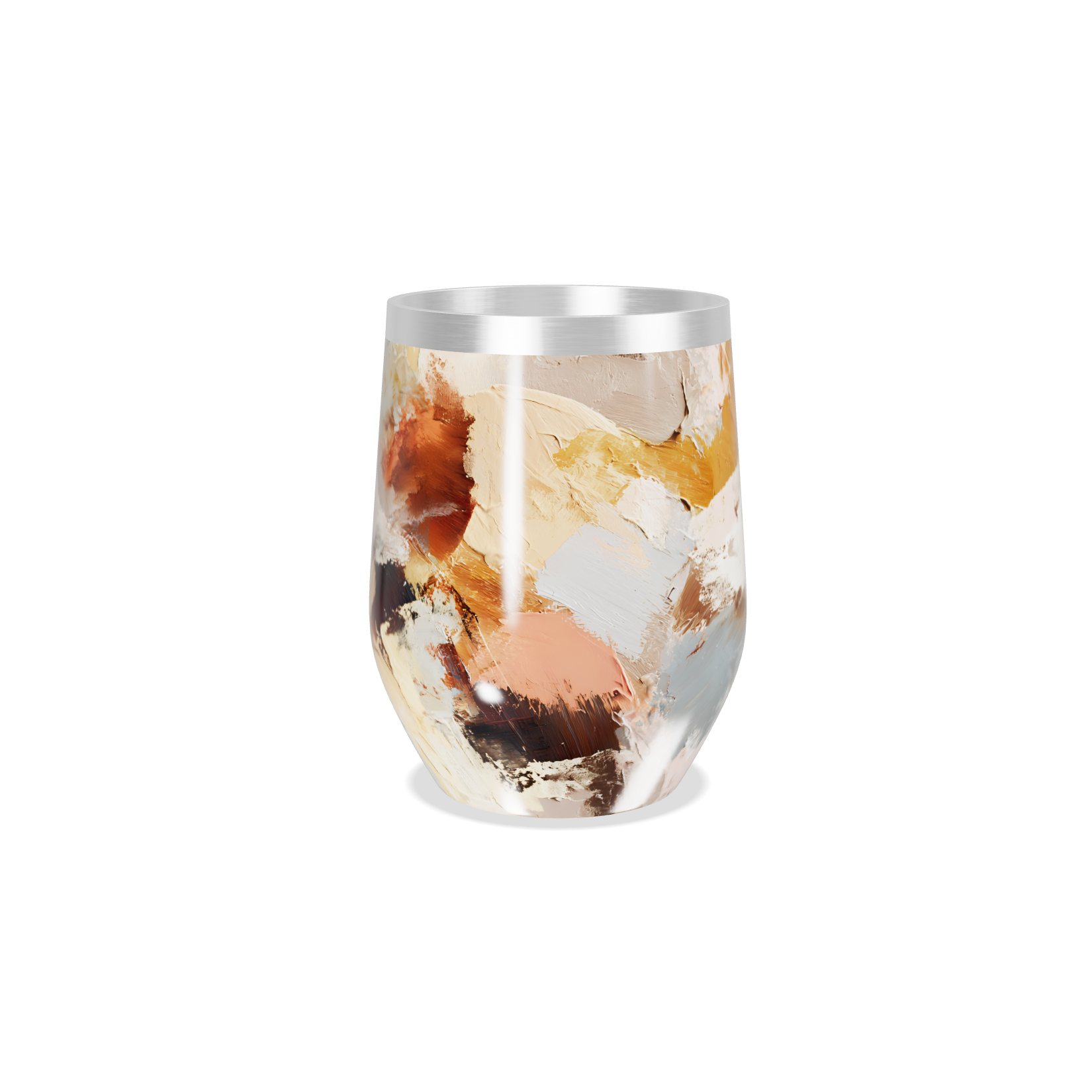 Copo Térmico Slim - Pintura Abstrata Colorida