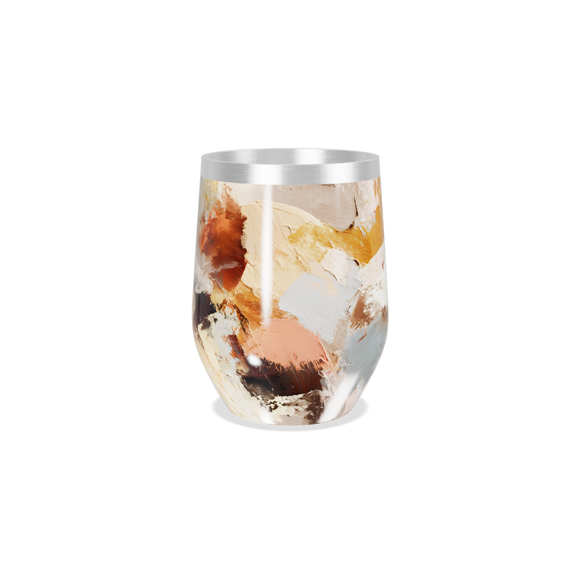 Copo Térmico Slim - Pintura Abstrata Colorida