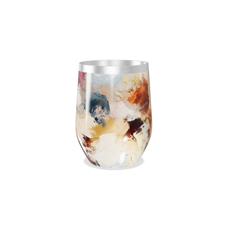 Copo Térmico Slim - Pintura Abstrata Colorida