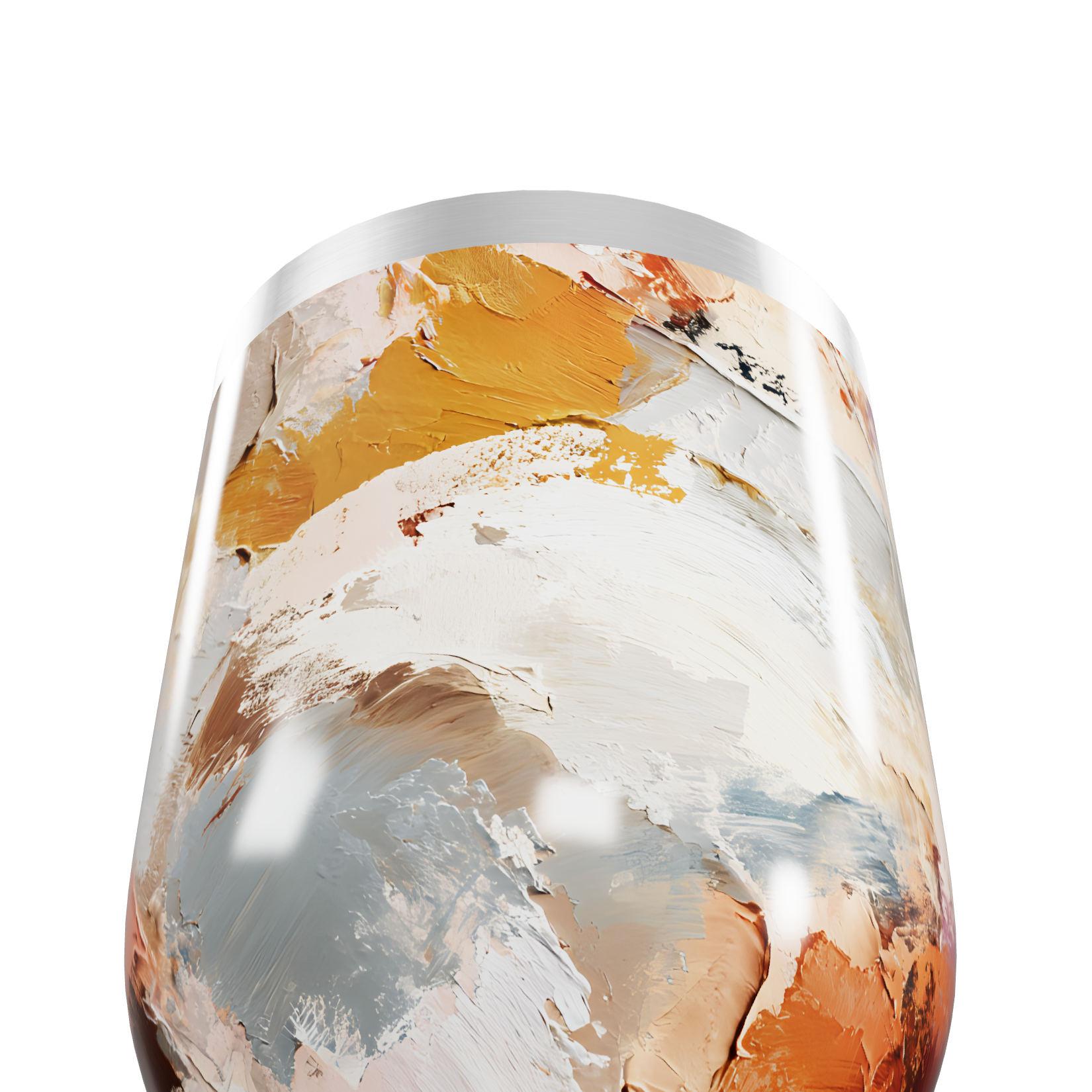 Copo Térmico Slim - Pintura Abstrata Colorida