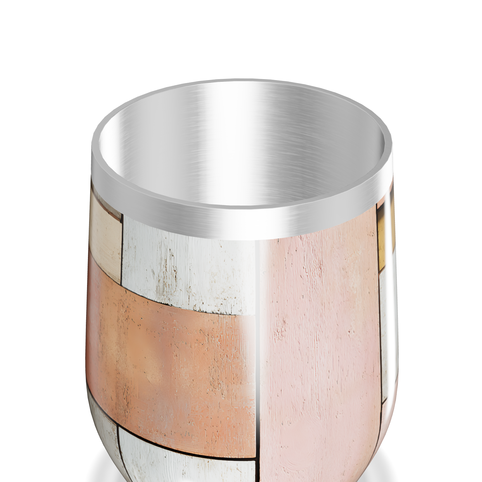 Copo Térmico Slim - Colorido Abstrato Aço Inox