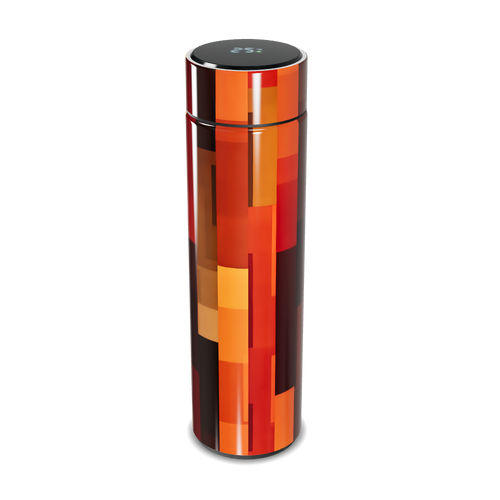 Garrafa Térmica Touch - Estampa Geométrica Colorida