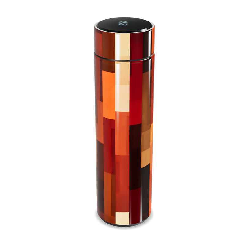 Garrafa Térmica Touch - Estampa Geométrica Colorida