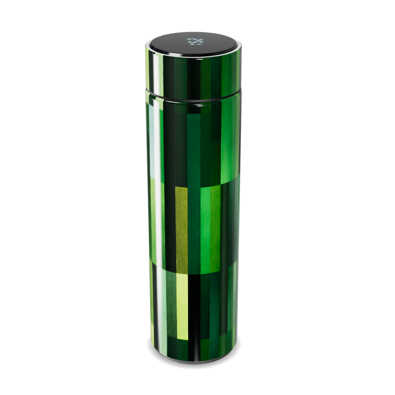 Garrafa Térmica Touch - Verde Listras Modernas