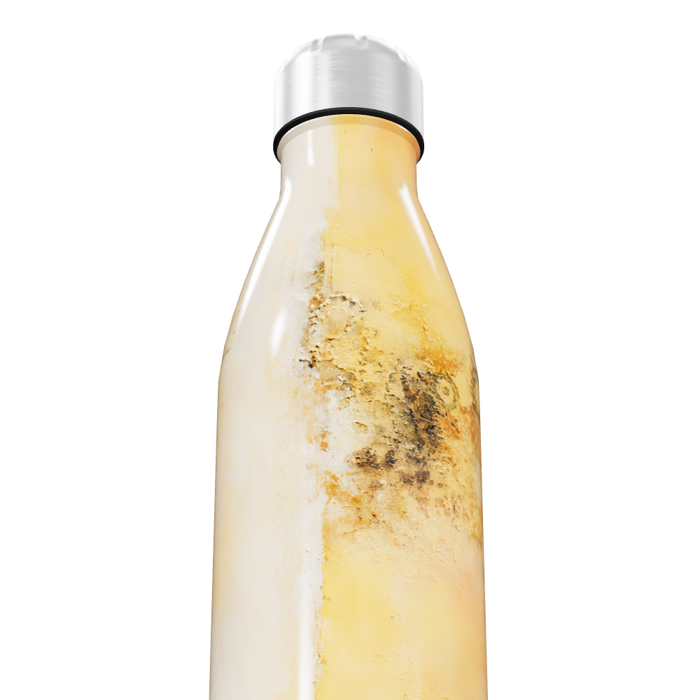 Garrafa Inox - Amarela Marmorizada