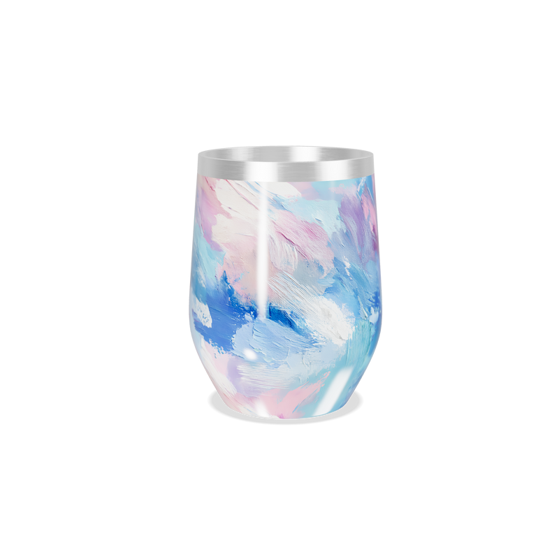 Copo Térmico Slim - Estampa Abstrata Colorida