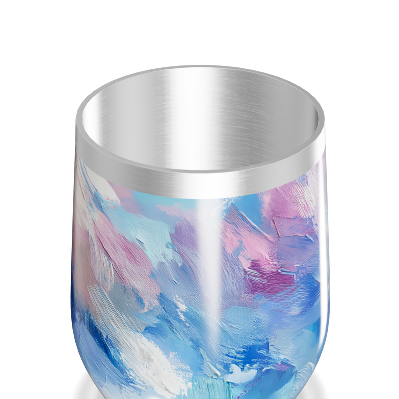 Copo Térmico Slim - Estampa Abstrata Colorida