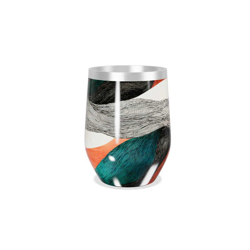 Copo Térmico Slim - Estampa Abstrata Colorida