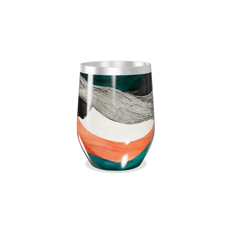 Copo Térmico Slim - Estampa Abstrata Colorida