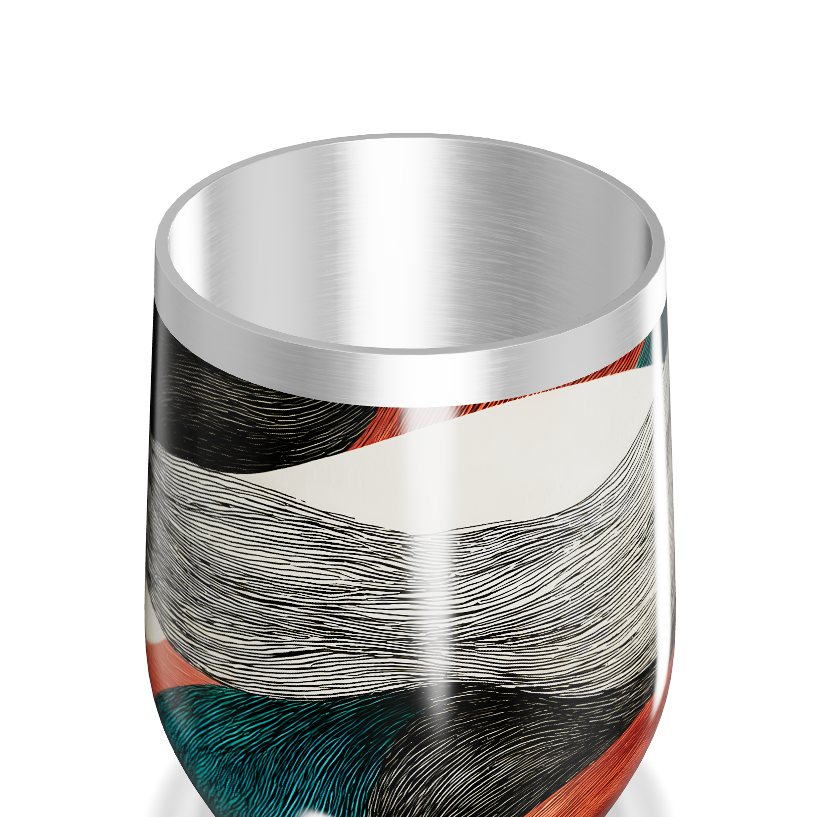 Copo Térmico Slim - Estampa Abstrata Colorida