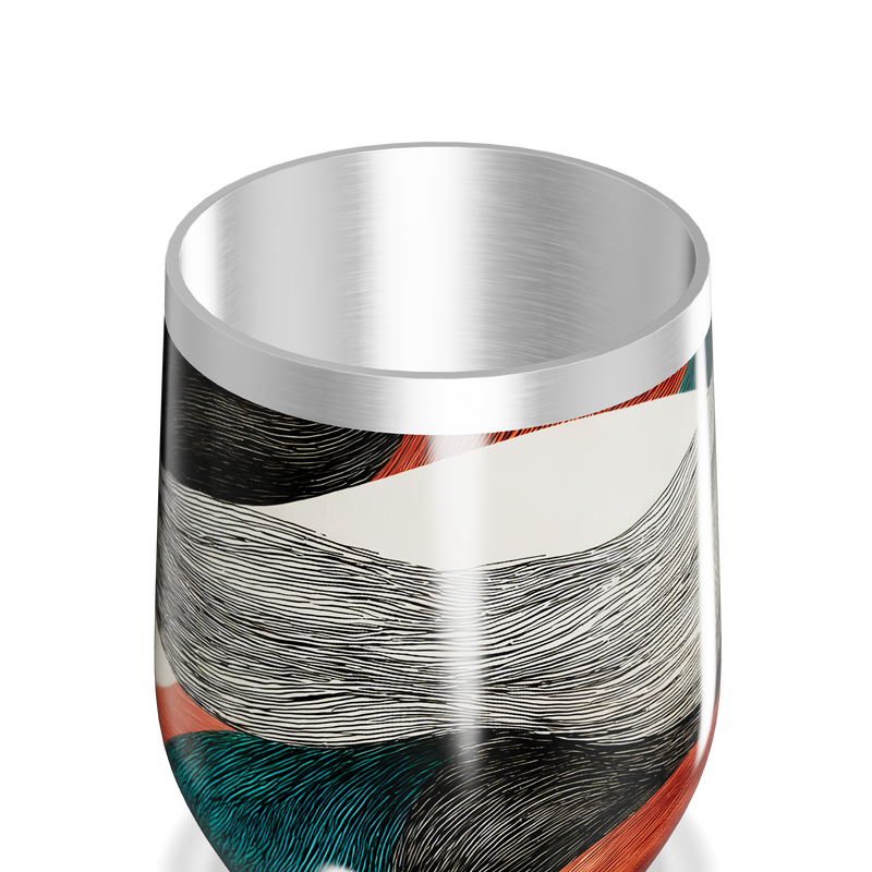 Copo Térmico Slim - Estampa Abstrata Colorida