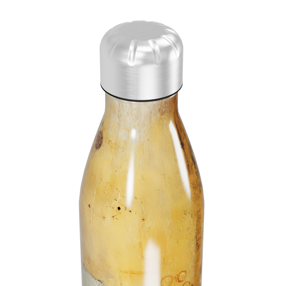 Garrafa Inox - Estampa Abstrata Marrom