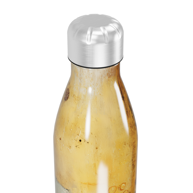 Garrafa Inox - Estampa Abstrata Marrom