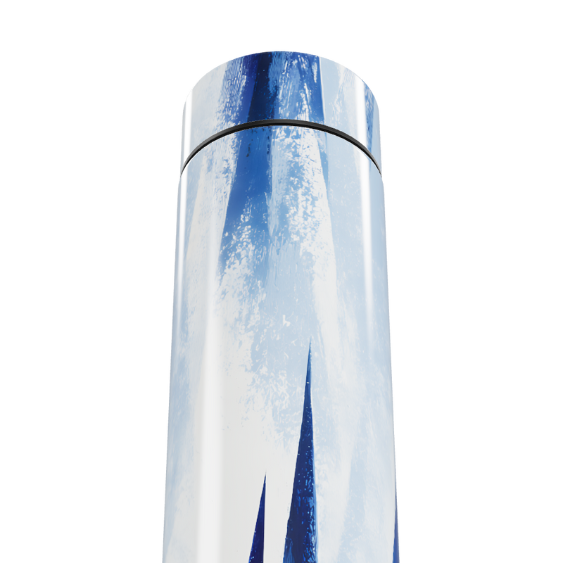Garrafa Térmica Touch - Azul com Estampa Artística