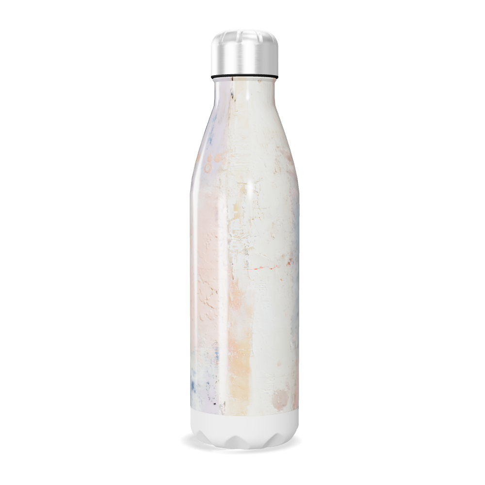 Garrafa Inox - Estampa Abstrata Azul Rosa