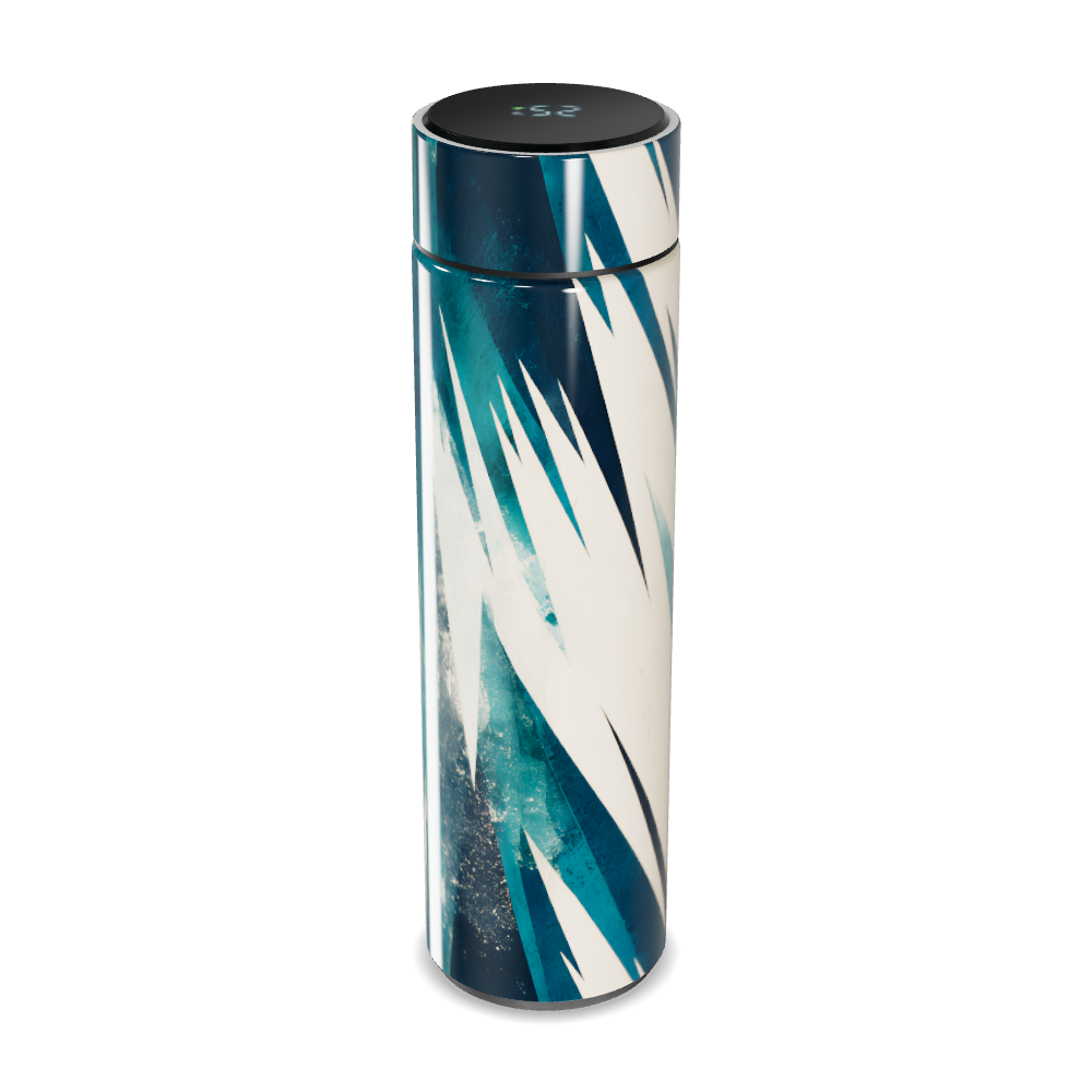 Garrafa Térmica Touch - Estampa Azul Abstrata