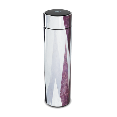 Garrafa Térmica Touch - Geométrica Aço Branco