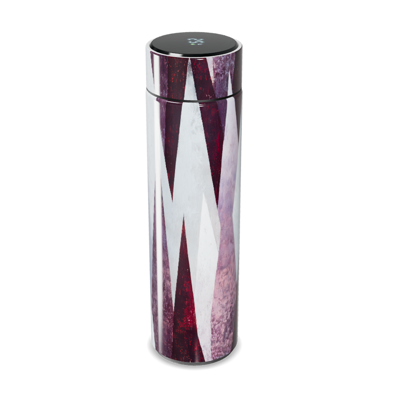 Garrafa Térmica Touch - Geométrica Aço Branco