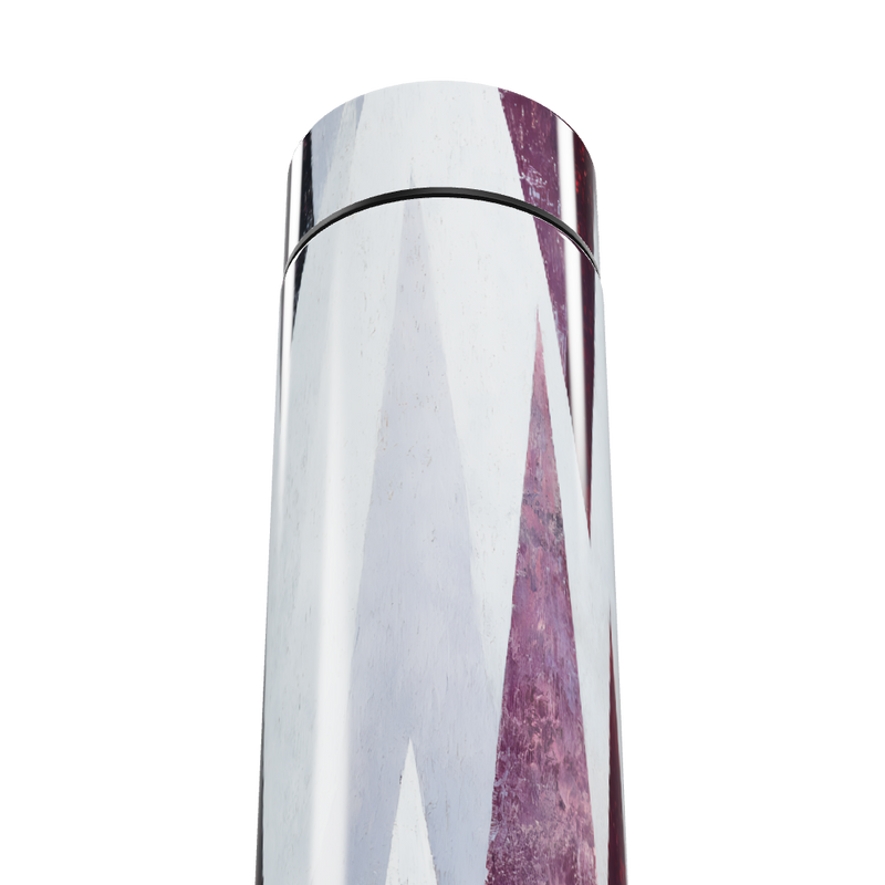 Garrafa Térmica Touch - Geométrica Aço Branco