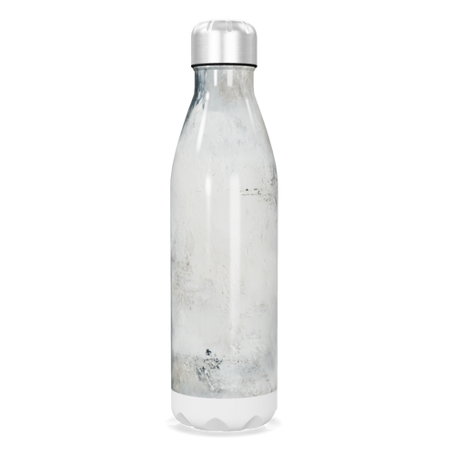 Garrafa Inox - Transparente com Tampa Prata