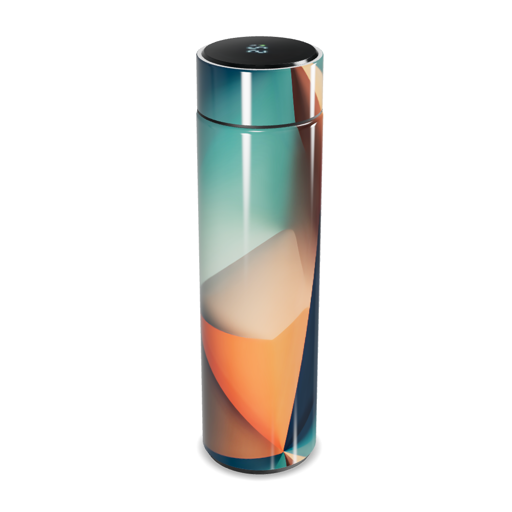 Garrafa Térmica Touch - Estampa Abstrata Colorida